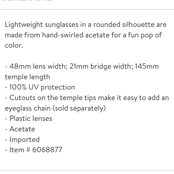 Lele Sadoughi Nolita Sunglasses - Picture 9 of 9